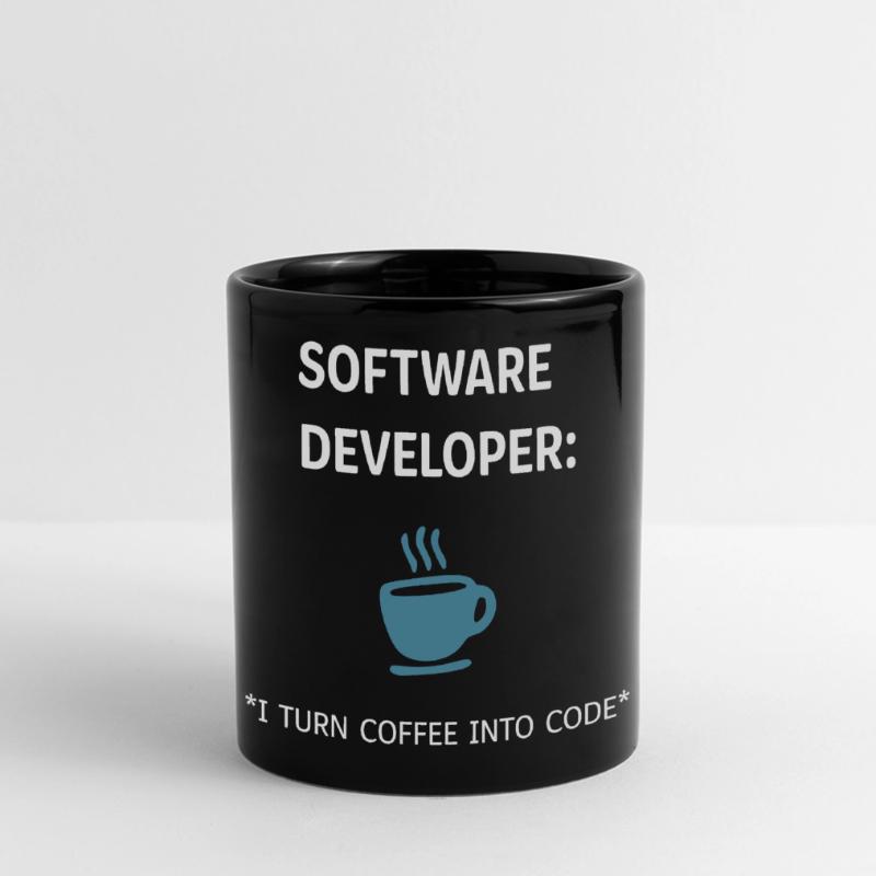Software Developer - Coffee Edition Panorama-Tasse farbig