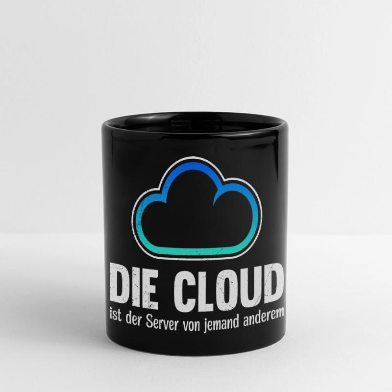 Coder THE CLOUD IS SOMEONE ELSE'S SERVER Full Colour Panoramic Mug