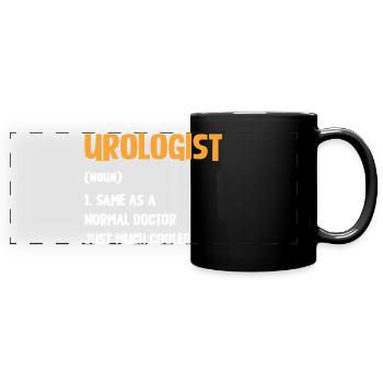 Urologist Humor Shirt - Full Colour Panoramic Mug - black - Front