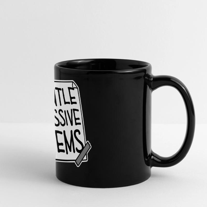 Dismantle Oppressive Systems Activism Statement Full Colour Panoramic Mug