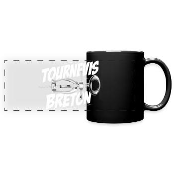 HUMOUR BRETAGNE  LE CODE BRETON CADEAU DROLE FETE - Mug panoramique uni - noir - Devant