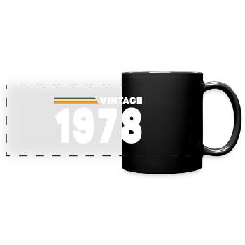 1978 vintage - Full Colour Panoramic Mug - black - Front