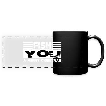 Dork Baby Axie Love Fishes maladroit Musculation - Mug panoramique uni - noir - Devant