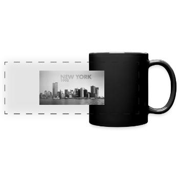 New York 1998 - Panorama-Tasse farbig - Schwarz - Vorne