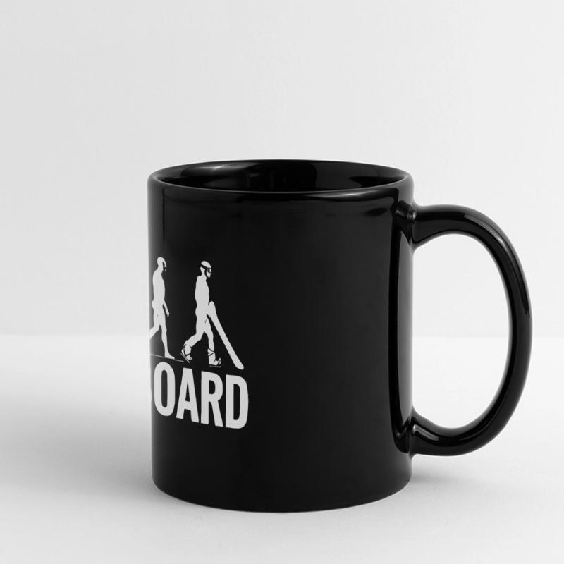 Evolution to Snowboarder - Planche de snowboard Mug panoramique uni