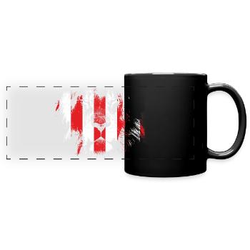 León, Fußballfans aus Bilbao - Panorama-Tasse farbig - Schwarz - Vorne