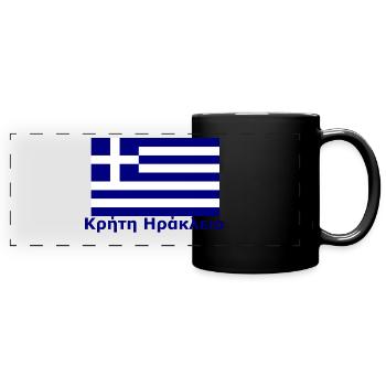 Crete Heraklion Heraklion - Full Colour Panoramic Mug - black - Front
