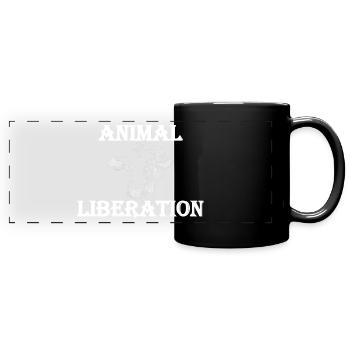 Animal Liberation - Panorama-Tasse farbig - Schwarz - Vorne