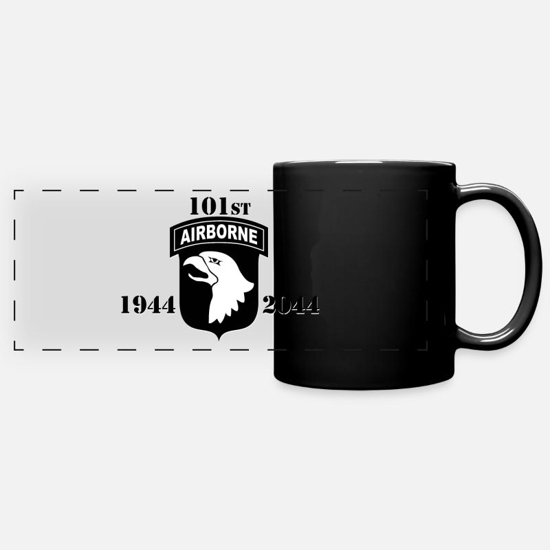 CAPairborne blak - Full Colour Panoramic Mug - black