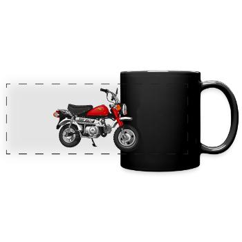 Monkey Z50J J2 DE | monza red - Full Colour Panoramic Mug - black - Front