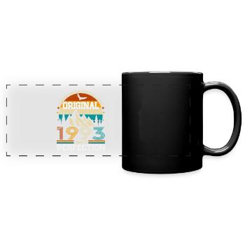 Né en 1993 Cadeau d’anniversaire vintage - Mug panoramique uni - noir - Devant