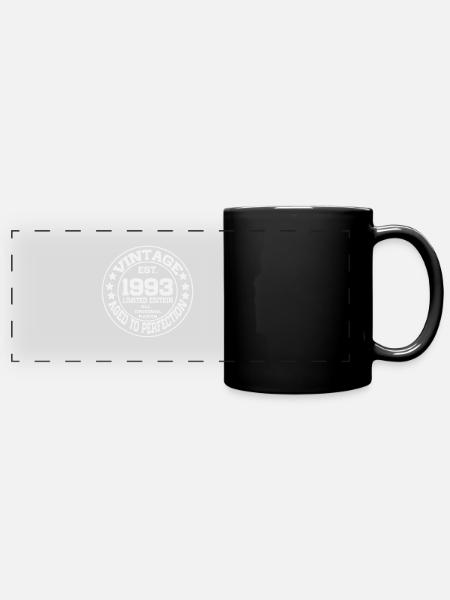 1993 Rétro vintage vintage cadeau d’anniversaire - Mug panoramique uni - noir