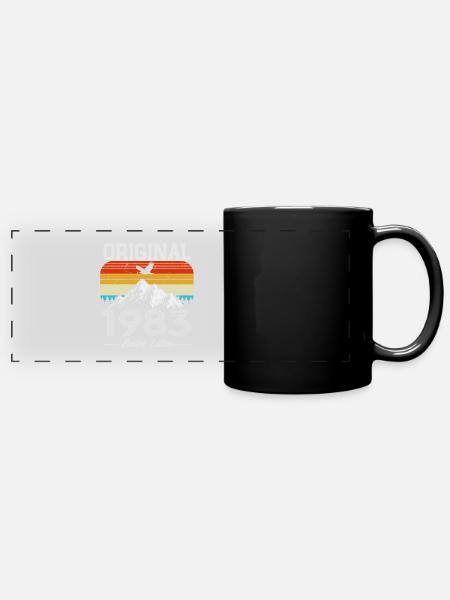 Original 1983 Vintage Vintage Birthday Gift - Full Colour Panoramic Mug - black