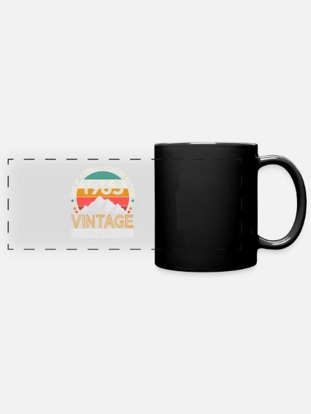 1963 Jahrgang Vintage Retro Geburtstag Geschenk - Panorama-Tasse farbig - Schwarz
