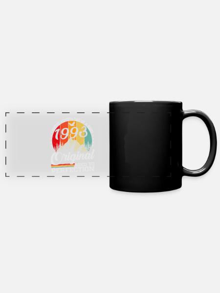 Vintage 1993 Vintage Retro Birthday Gift - Full Colour Panoramic Mug - black