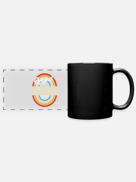 Original 1963 Vintage Vintage Birthday Retro - Mug panoramique uni - noir