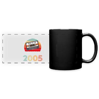 Original 2005 Vintage Retro Vintage Birthday - Full Colour Panoramic Mug - black - Front