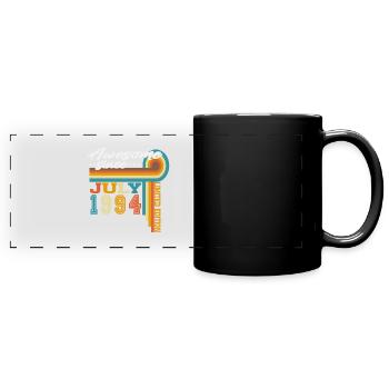 Juli 1994 Jahrgang Geburtstag Vintage Retro - Panorama-Tasse farbig - Schwarz - Vorne