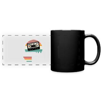 Original 2014 Jahrgang Retro Geburtstag Geschenk - Panorama-Tasse farbig - Schwarz - Vorne