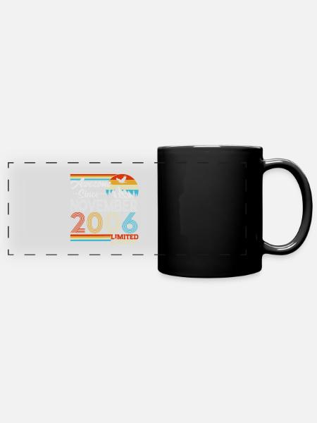 November 2006 Vintage Retro Birthday Gift - Full Colour Panoramic Mug - black