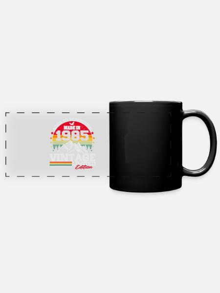 Né en 1985 Cadeau d’anniversaire vintage - Mug panoramique uni - noir