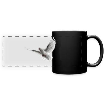 Dove - Full Colour Panoramic Mug - black - Front