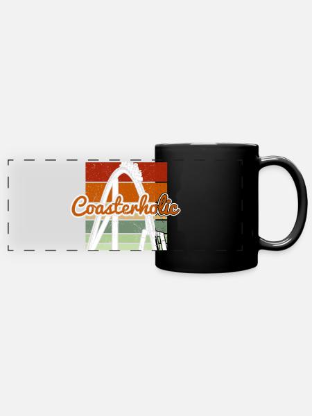 Achterbahn Achterbahn - Panorama-Tasse farbig - Schwarz