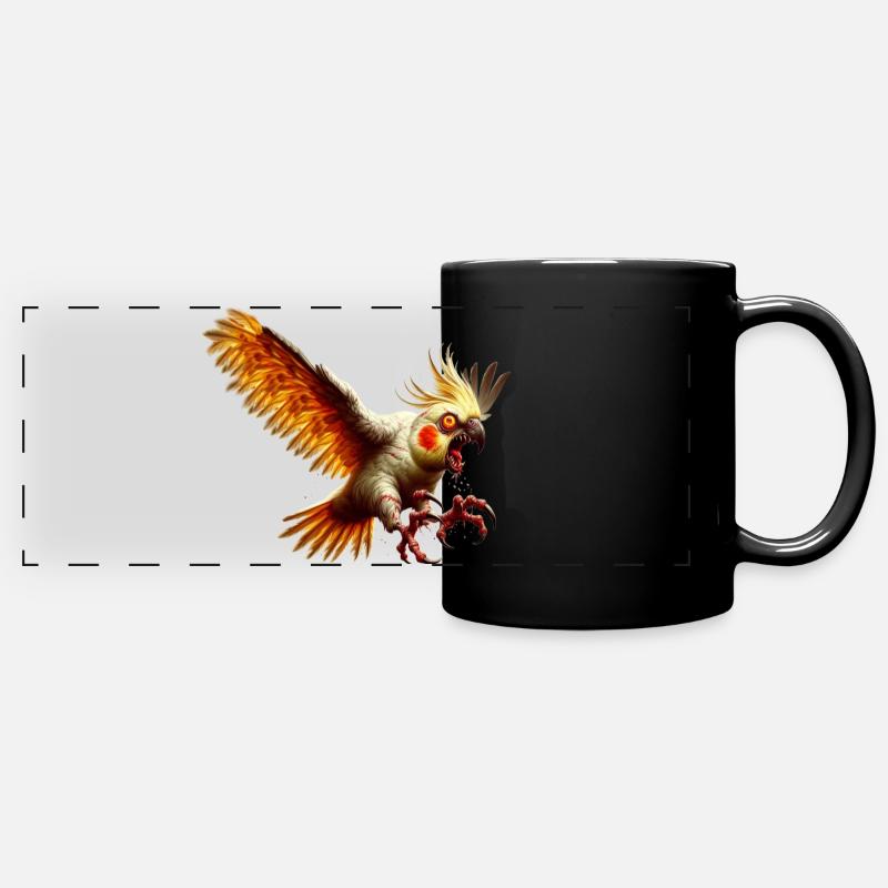 Oiseau maléfique - Calopsitte (14) - Mug panoramique uni - noir