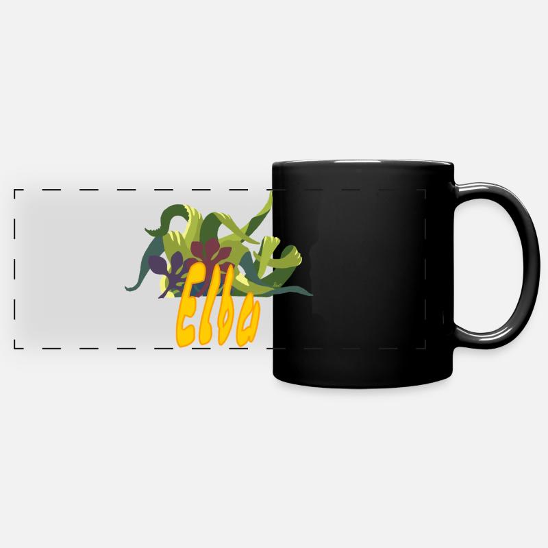 Elba - Mug panoramique uni - noir