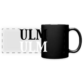 ULM ulm | Allemagne, Wurtemberg, Souabe - Mug panoramique uni - noir - Devant