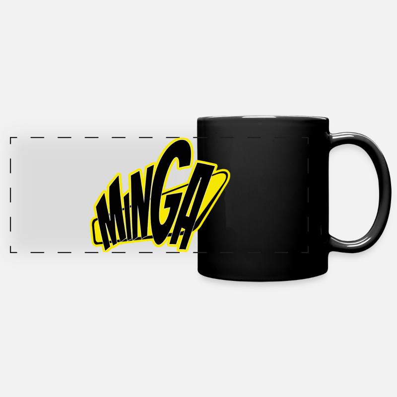 Minga Munich 089 - Full Colour Panoramic Mug - black