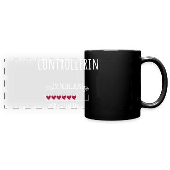 Controlling Studies Occupation Training Controller - Full Colour Panoramic Mug - black - Front