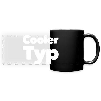COOLER TYP - Panorama-Tasse farbig - Schwarz - Vorne