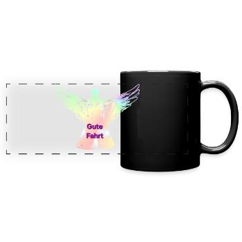 Have a good trip angel wings rainbow angel - Full Colour Panoramic Mug - black - Front