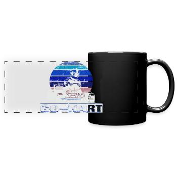 Kart - Full Colour Panoramic Mug - black - Front