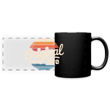 Cadeau d’anniversaire vintage des années 1970 - Mug panoramique uni - noir - Devant