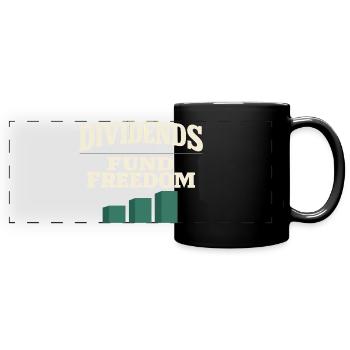 Langfristiger Investor Kauft Und Hält - Panorama-Tasse farbig - Schwarz - Vorne