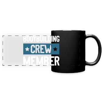 Équipe de culturisme - Mug panoramique uni - noir - Devant