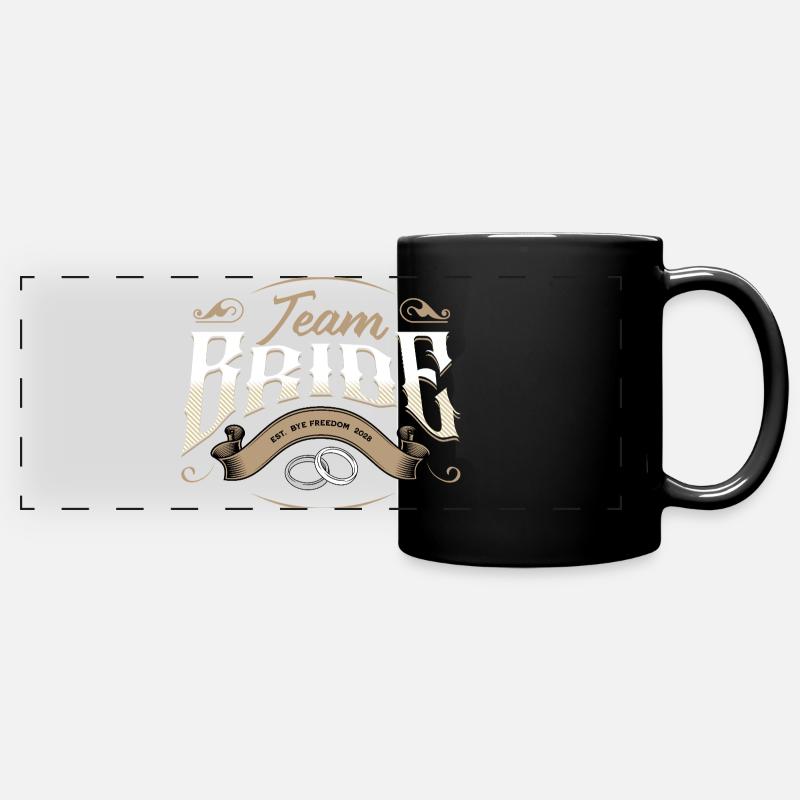Team Bride 2028 - Full Colour Panoramic Mug - black