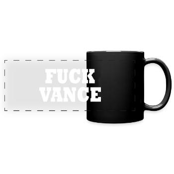 fuck vance - Mug panoramique uni - noir - Devant