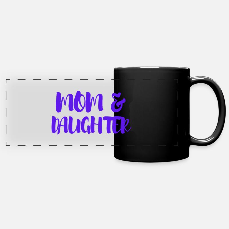 Mom & Daughter – Unbreakable Bond - Full Colour Panoramic Mug - black