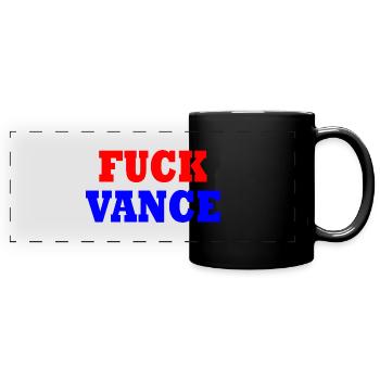 fuck vance - Mug panoramique uni - noir - Devant
