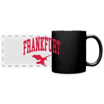 Francfort - Mug panoramique uni - noir - Devant
