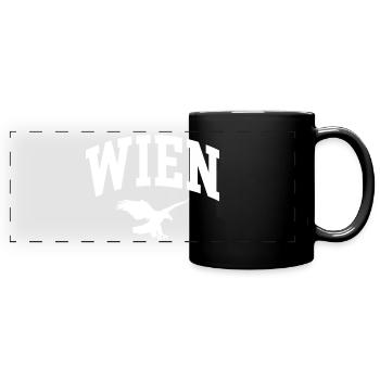 Vienna - Full Colour Panoramic Mug - black - Front