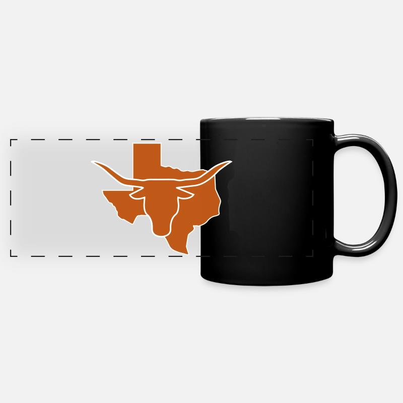 Texas - Mug panoramique uni - noir