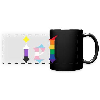 Gothic - Full Colour Panoramic Mug - black - Front