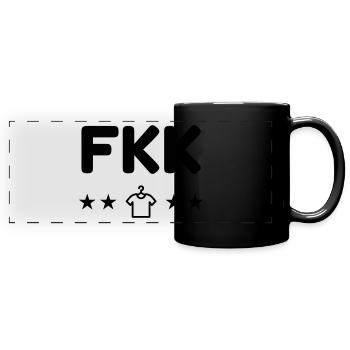 Naturisme / Naturiste / Nudisme / Nudiste - Mug panoramique uni - noir - Devant