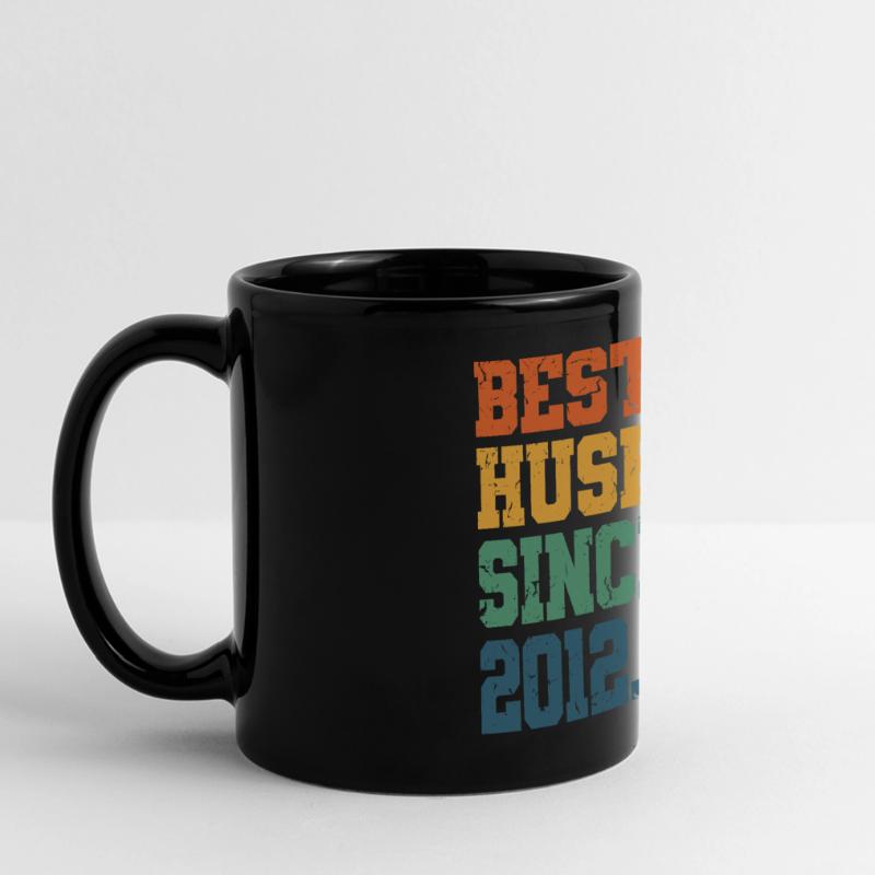 Bester Ehemann seit 2012, Geschenk zum 11-jährigen Jubiläum Panorama-Tasse farbig