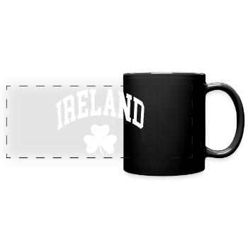 Ierland Shamrock - Panoramamok gekleurd - zwart - Voor
