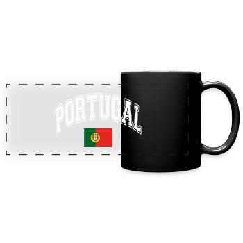 Drapeau du Portugal - Mug panoramique uni - noir - Devant